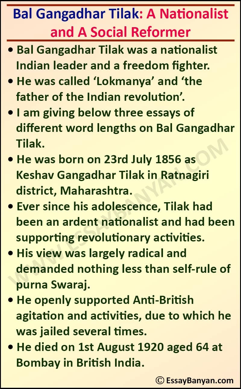 Bal Gangadhar Tilak