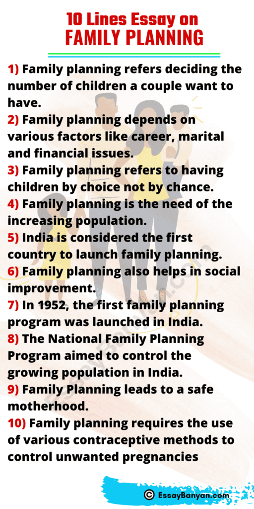 family planning importance essay