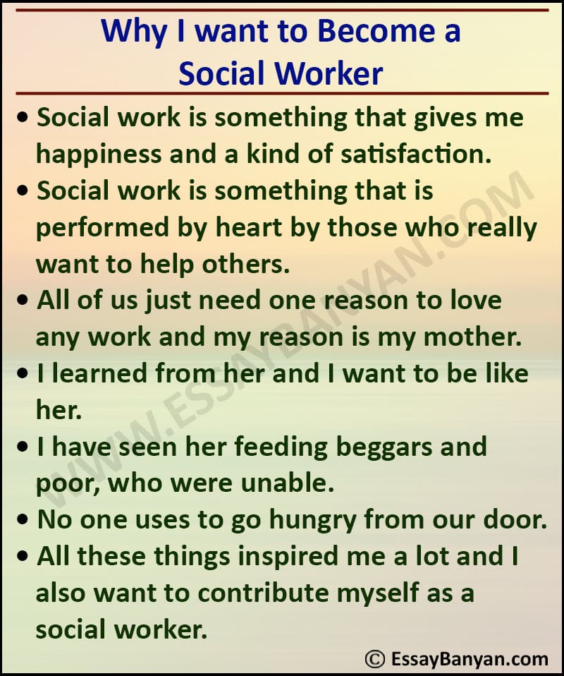 why social worker essay