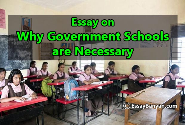 essay on government school