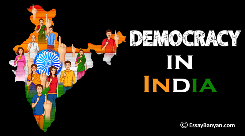 essay about democracy in india